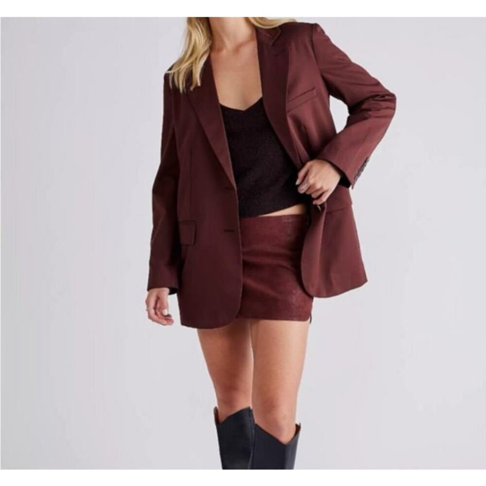 We the Free Jay Blazer brown size XS boho oversized boyfriend office casual